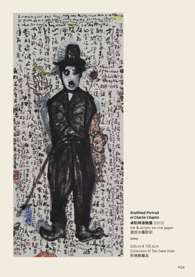An image of the Graffitied Portrait of Charlie Chaplin.